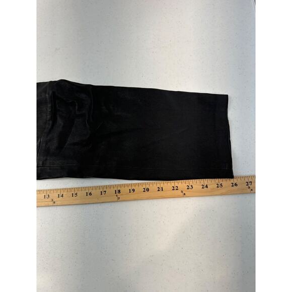 Alexander Wang Womens Leather Pants Black Size 8 With Side Zipper Unisex - Picture 7 of 8